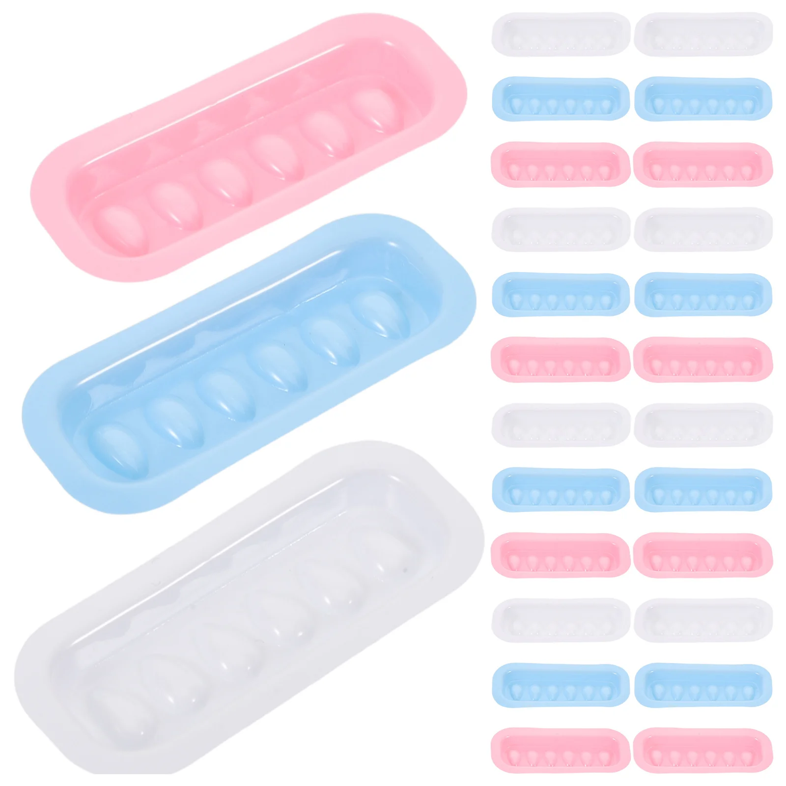 300 個まつげ接着剤ホルダーパレットプラスチックまつげ接着剤カップ使い捨てつけまつげ移植トレイ美容院接着剤オーガナイザー