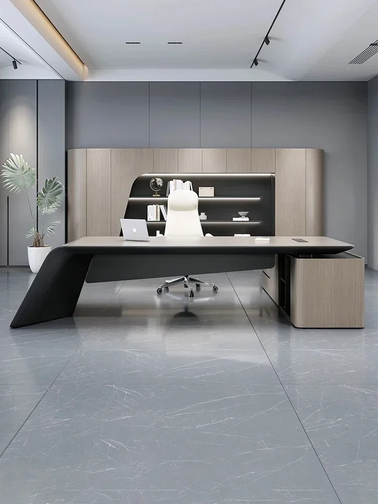 

Designer Boss Desk Simple Modern Office Desk for Boss Office Multi-Function