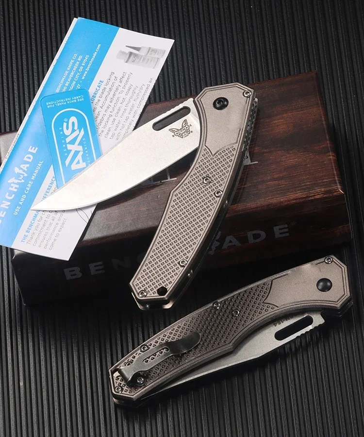 

Новый складной нож BM, точечные уличные ласты, ручка из углеродного волокна, тактический карманный нож для выживания, охоты, спасательного ножа