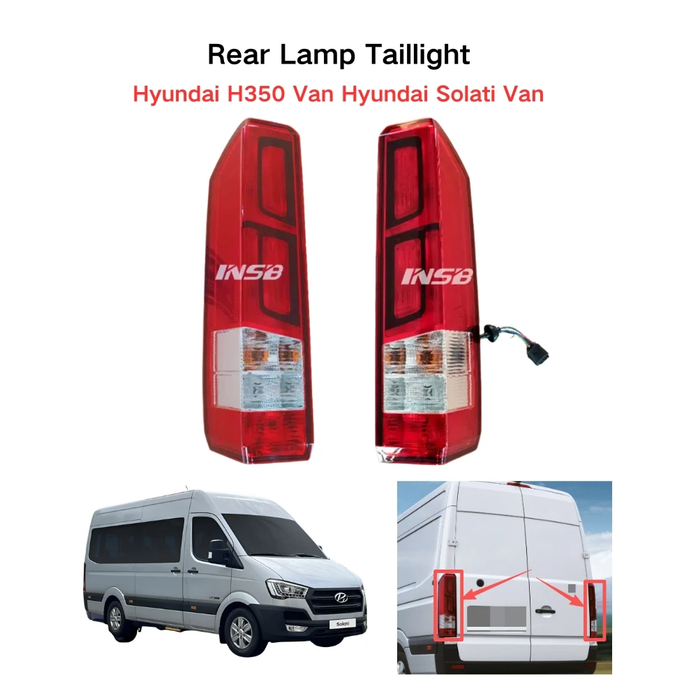 INSB 1 szt. Tylna Lampa Światło Tylne 9240159000, 9240259000 do Hyundai H350 Van Hyundai Solati Van