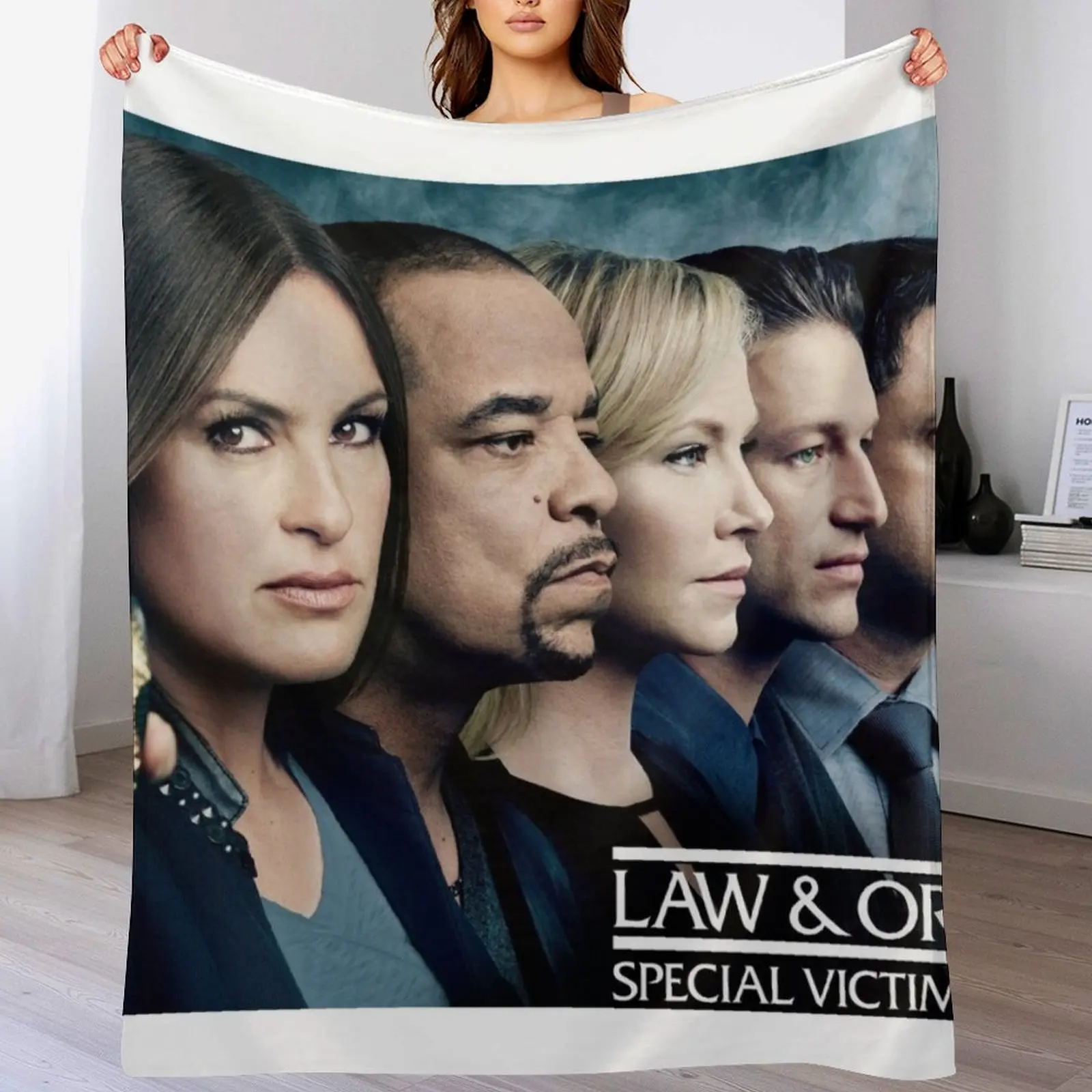 Law & Order SVU Team Throw Blanket Bed Fashionable Custom Furry Blankets