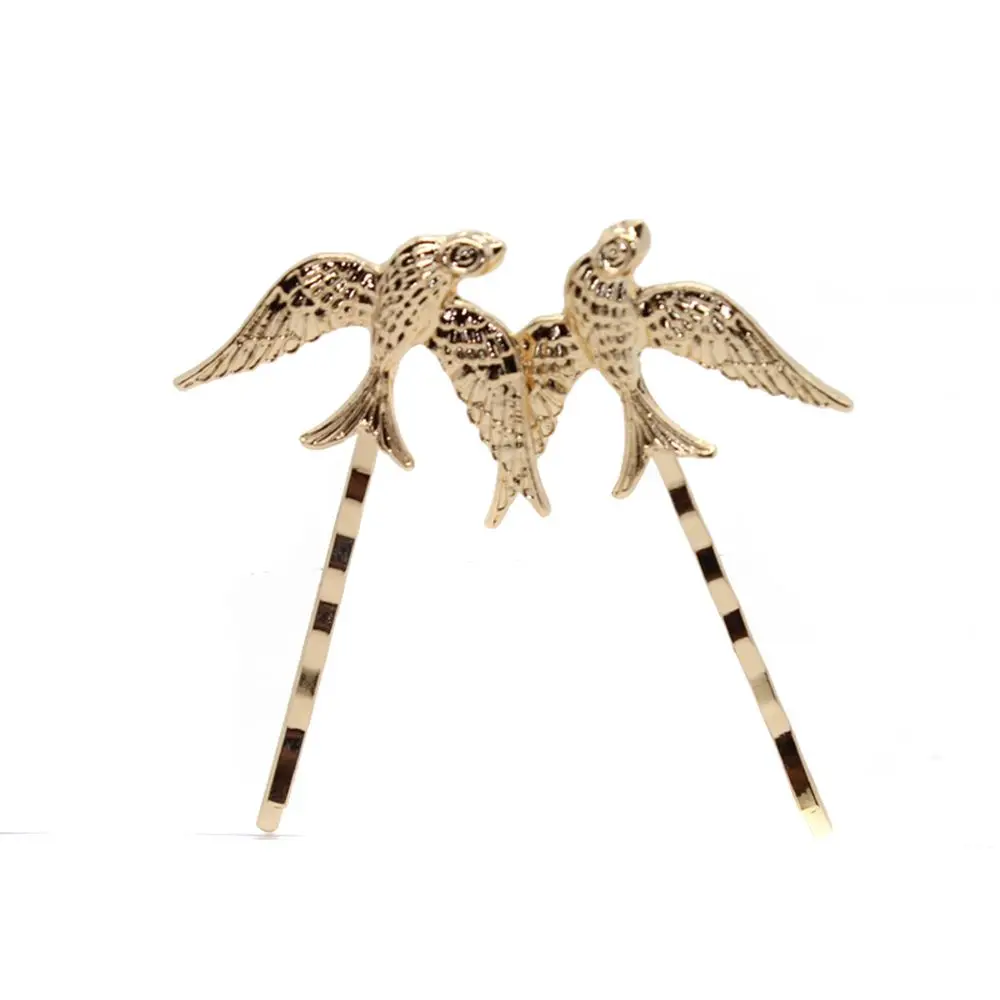 Swallow for Girl Women Animal Shape Hairpin Word Folder Headdress Hair Accessories