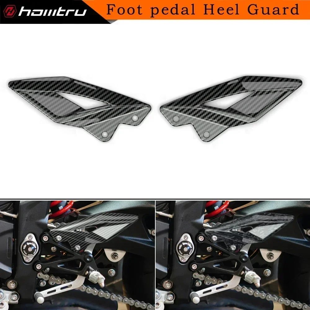 

Motorcycle FootPeg Footrest Set Heel Plates Guard For Triumph Street Triple 660 S 2020-2022