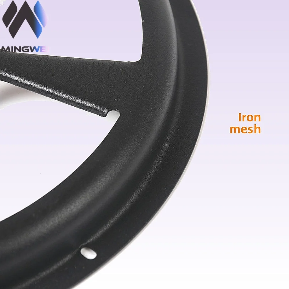 MW Audio 1pcs Iron Speaker Mesh Cover 8 10 12 Inch Car Subwoofer Decorative Ring Circular Integrated Mesh Grill
