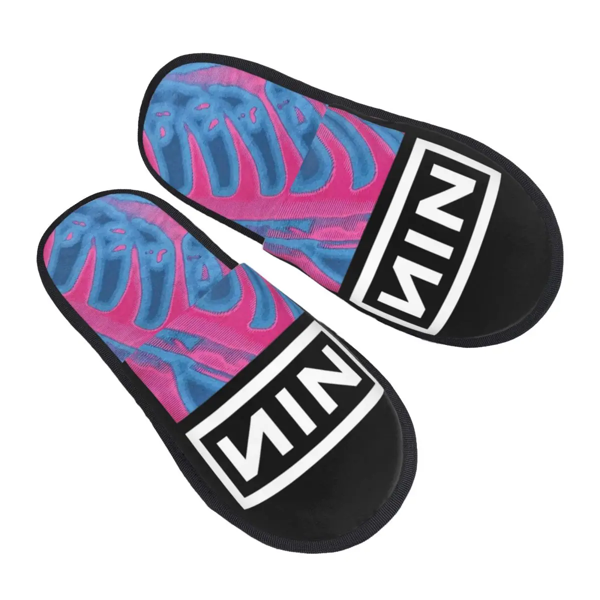 Rock Band Nine Inch Nails NIN Slippers for Woman Man Pretty Hate Machine House Shoes Soft SPA Slippers