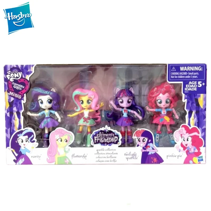 Original Hasbro My Little Pony EQUESTRIA GIRLS RARITY / FLUTTERSHY / TWILIGHT SPARKLE / PINKIE PIE Action Figure Birthday Gifts