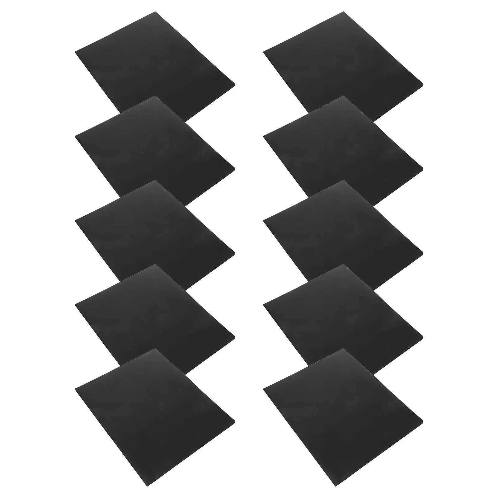 

10pcs File Folders 2 Pocket Letter Size Heavy Duty Black Pp Plastic Document Holders For School Office Business Projects A4