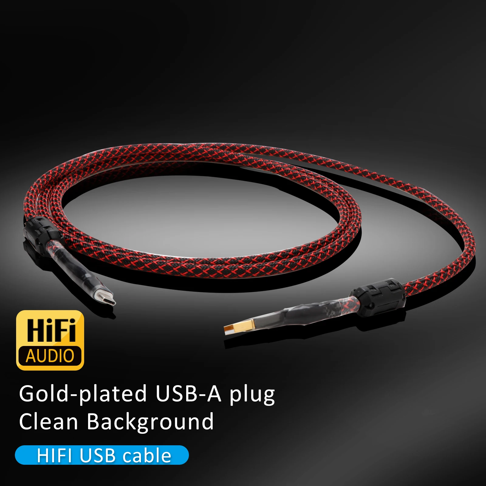 

Preffair HiFi Type C to Type B Audio Cable OFC Copper A-C Cable with USB Type A to C Plug for Computer to DAC Sound Card
