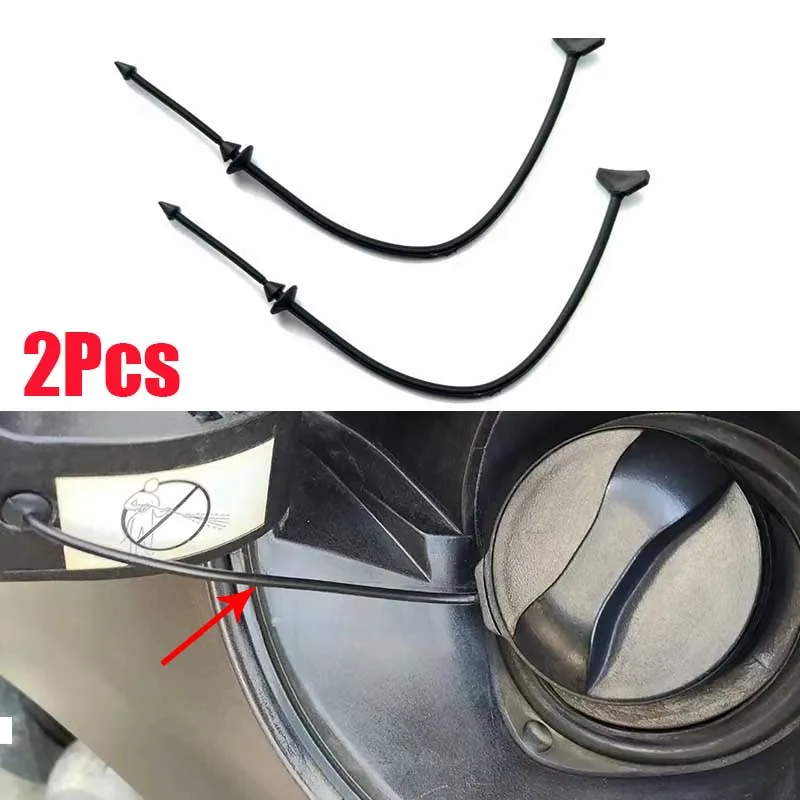 2 uds tapa de tanque de combustible de coche cubierta Cable línea cuerda para Peugeot 208 301 308 508 RCZ para Citroen c-elysee C3 C4 C5 DS5 1609818980