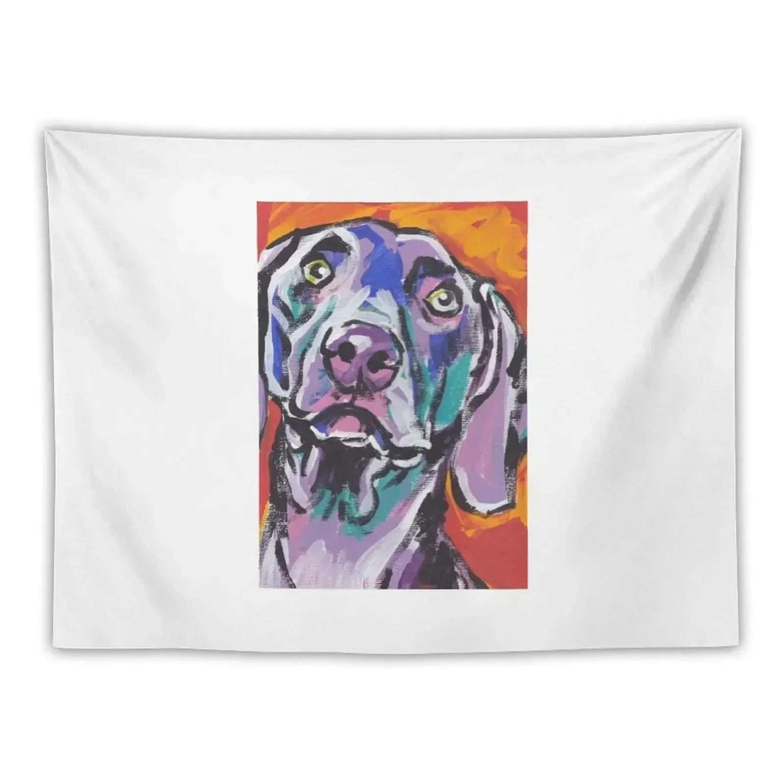 Weimaraner Dog Bright colorful pop dog art Tapestry Bedroom Decorations Decoration For Rooms Wall Decor Hanging Tapestry