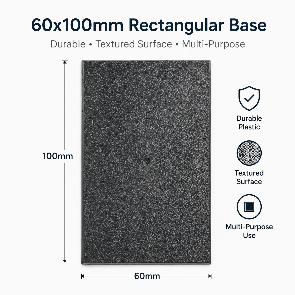 60x100mm Base for Wargames and Table Games Rectangular Bases