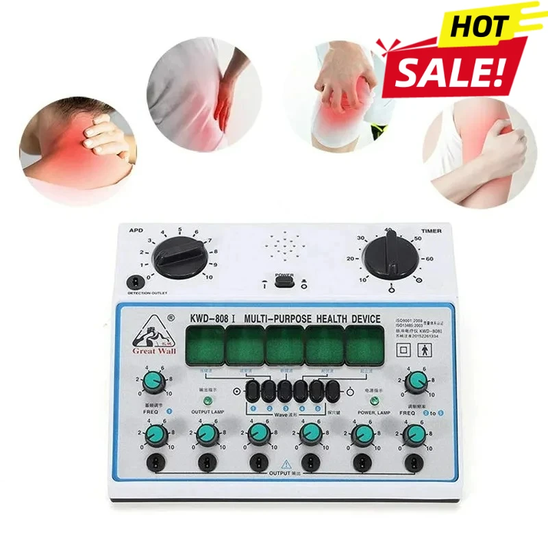 

Электрический стимулятор иглоукалывания, 50 Гц, электрический стимулятор нервов и мышц, 6 каналов, выходной патч-массажер, устройство для ухода