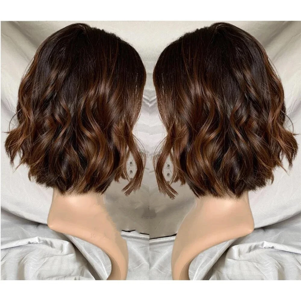 طويل الجسم موجة 26 بوصة 5x5 الحرير قاعدة غلويليس أومبير براون باروكة من شعر طبيعي يهودي شعر الطفل HD الدانتيل الشعر الأوروبي قبل قطعها #2