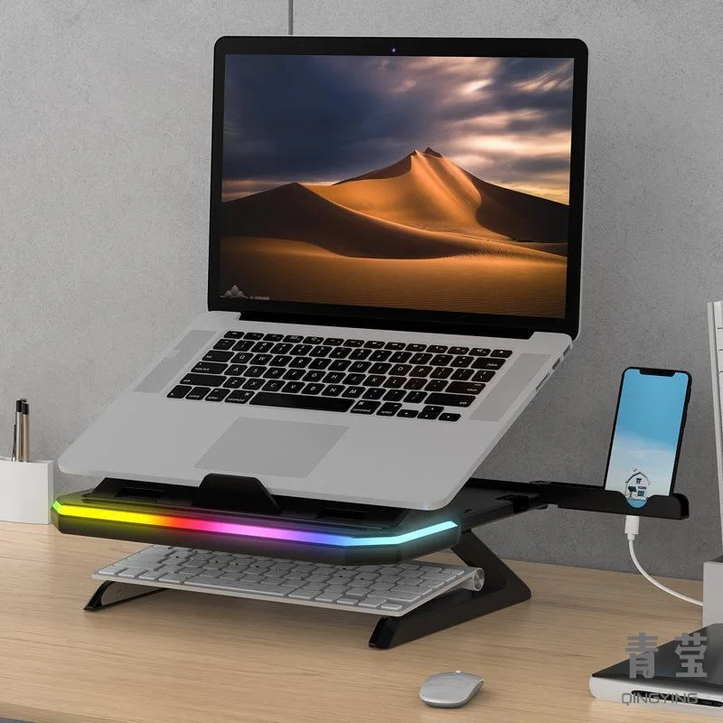 Applicable Laptop Stand Desktop Folding Height Increasing Portable Bracket Hanging Adjustable Lifting Pad Apple