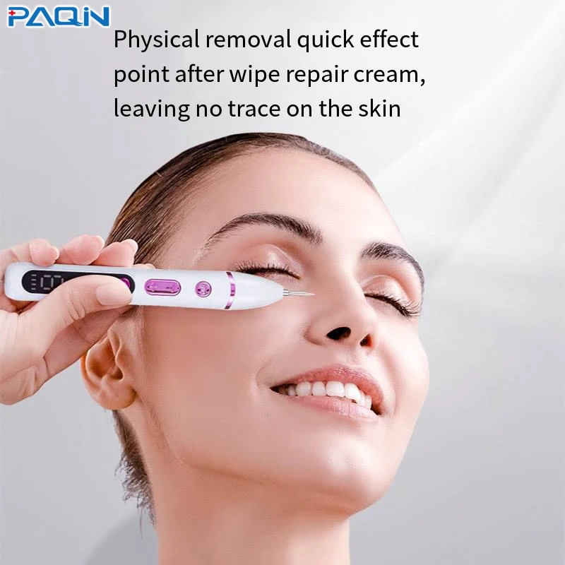 

Freckle Removal Point Mole Pen Nine-Speed Control Usb Charging Led Screen Traceless Light Mole Scan Beauty Pen