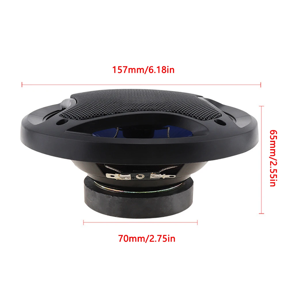Universal Car Coaxial Stereo Loud Speakers Vehicle Door Auto Audio Music 300W Automotive Sound Audio For Cars
