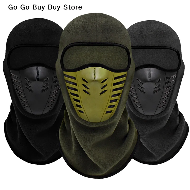 【S】Motorcycle Mask Fleece Thermal Face Mask Keep Warm Moto Riding  Motorbike Biker Winter Windproof Ski Mask Men Women