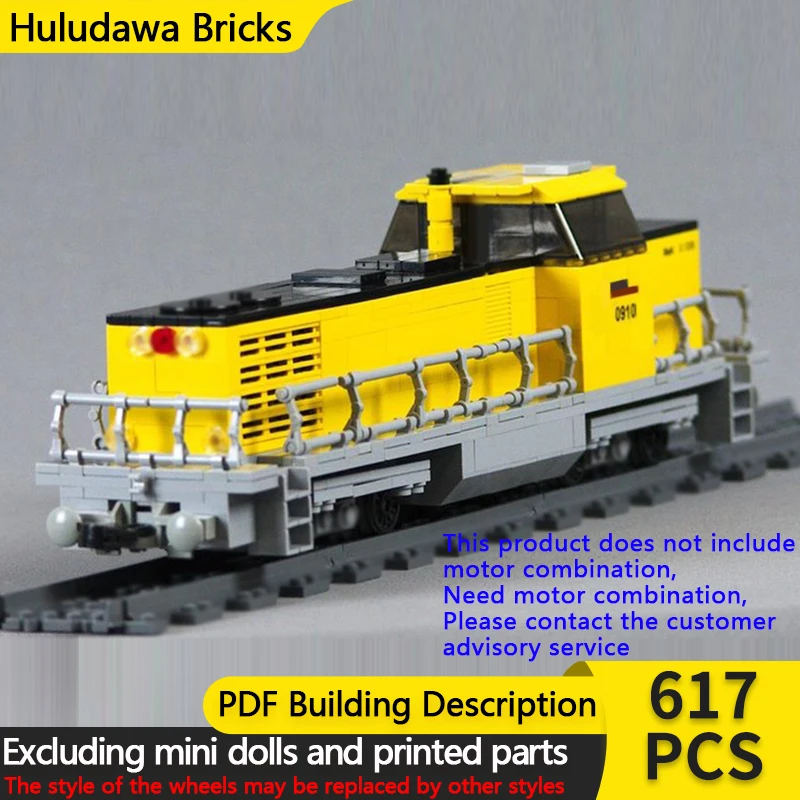 

City Car Model MOC Building Bricks G1206 Diesel Locomotive Modular Technology Gifts Holiday Assemble Children Toys Suit