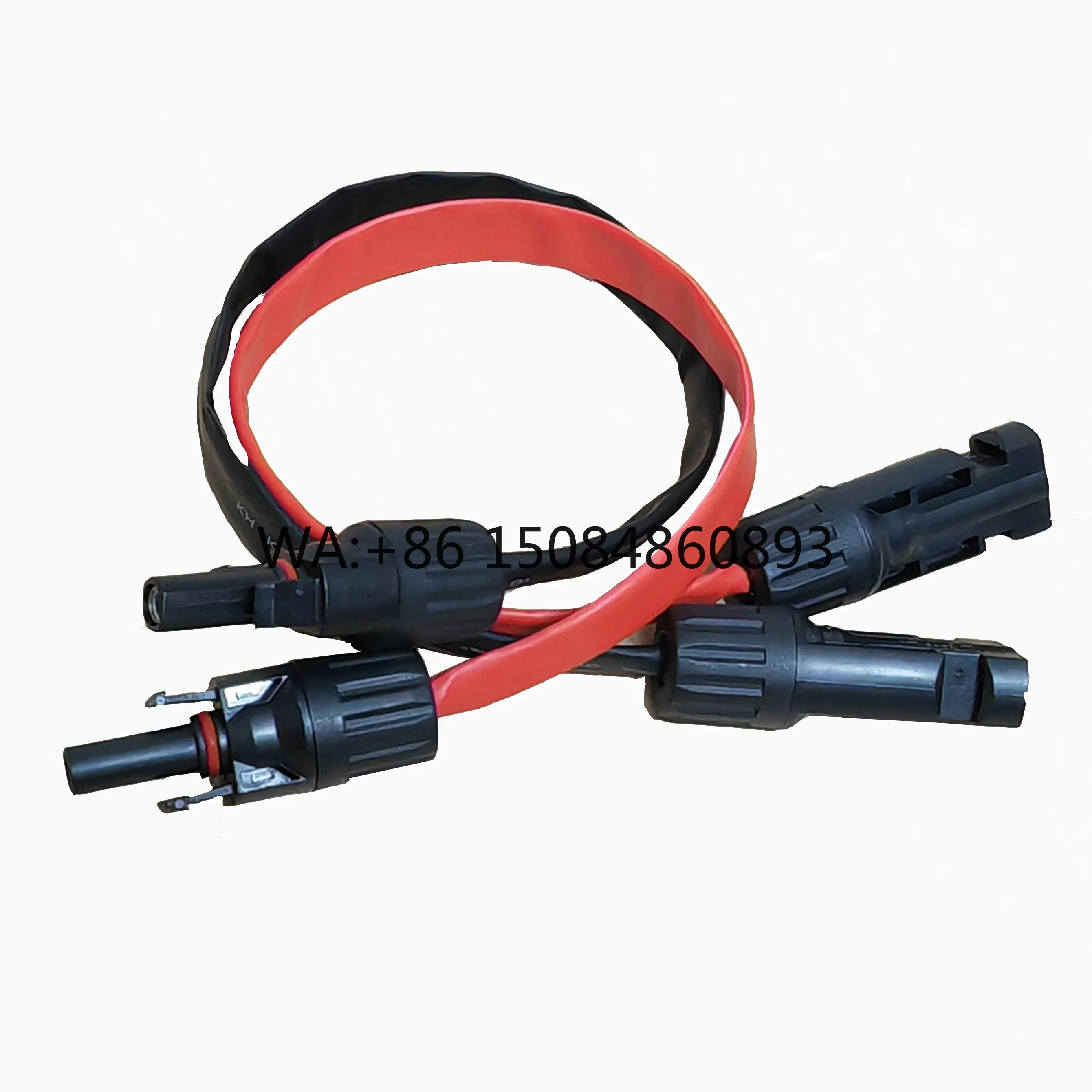 35/50cm/1M IP67 Braided Copper Flat Wall-through PV Extension Cable with MC Plug, Space-saving Wiring Accessories for Vehicle So