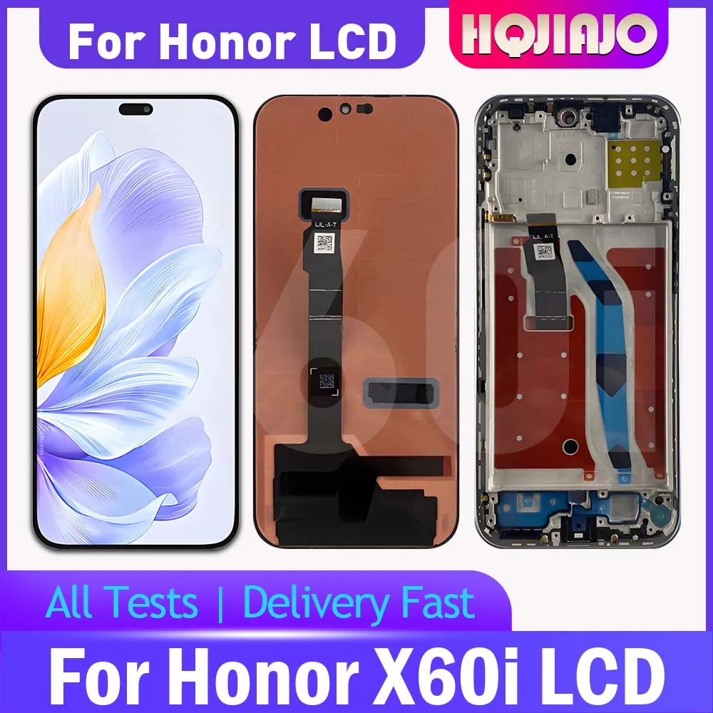 6.7'' AMOLED Screen Replacement For Honor X60i LCD Display Touch Digitizer Assembly Compatible with Model X60I LYN-AN00 repair