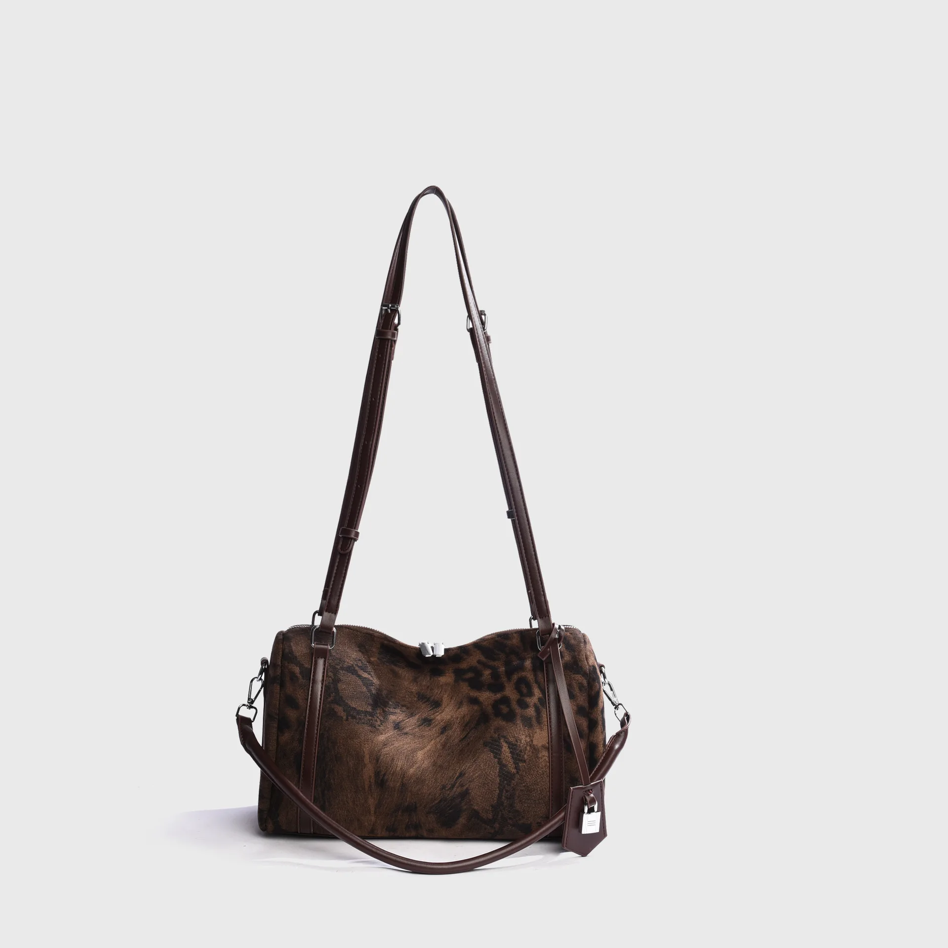 

Handbag Women Shoulder Bag Original Trend 2025 Winter Leopard Female Bags PU Leather Crossbody New Arrival Goods Vintage Bag