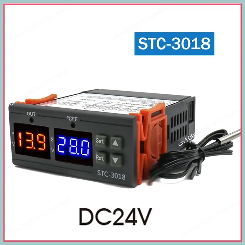 

N94R STC-3018 двойной цифровой регулятор температуры с двумя релейными выходами терморегулятор термостат с нагревателем-охладителем 24 В