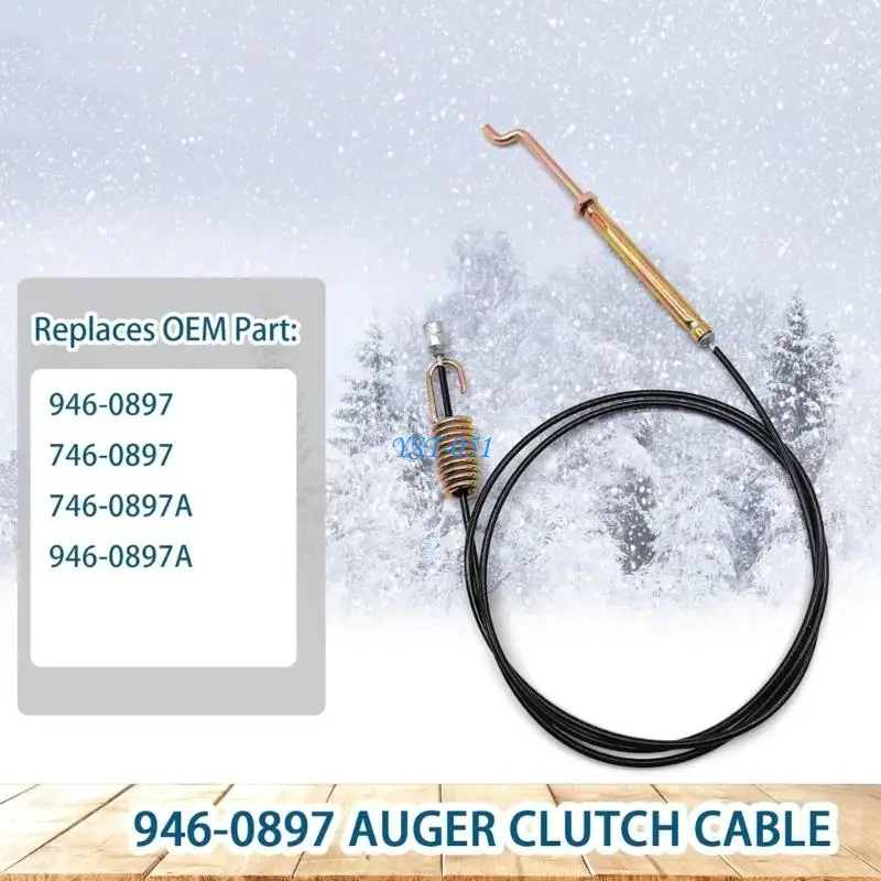 

E15A Snow Thrower Helical Auger Control Cable Assembly 45Inch Heavy Duty Replacement