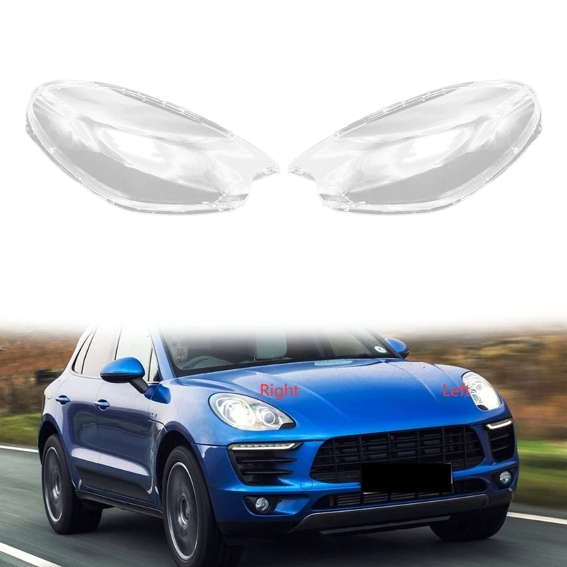 

For-Porsche Macan 2014 2015 2016 2017 Headlight Shell Lamp Shade Transparent Lens Cover Headlight Cover