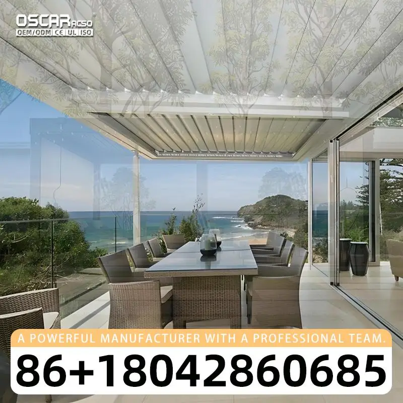 Motorized System Garden Louvre Aluminum Profiles Aluminium Pergolas Outdoor Elegance for China Gardens pergola