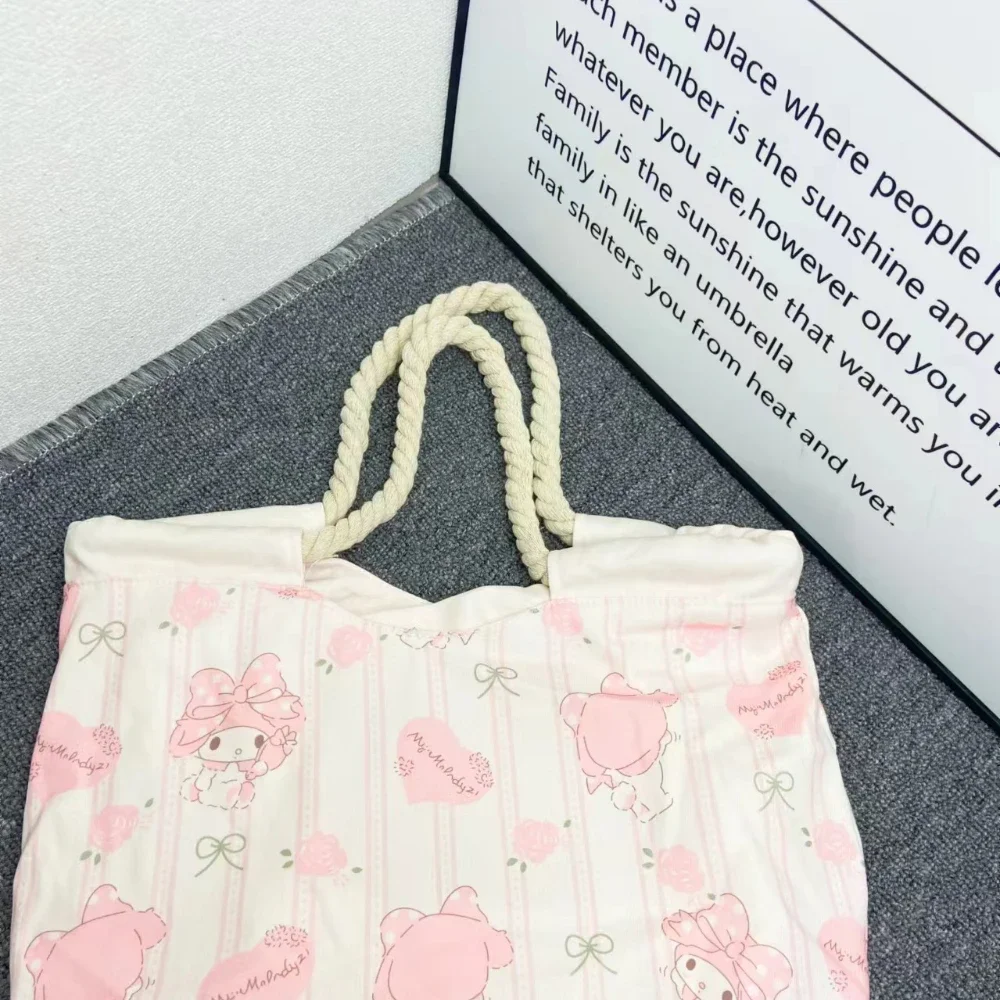 Sac à bandoulière de dessin animé My Melody Anime pour filles, sac à bandoulière grande capacité, sac de rangement pour étudiants, cadeau accessoire, Kawaii, GT