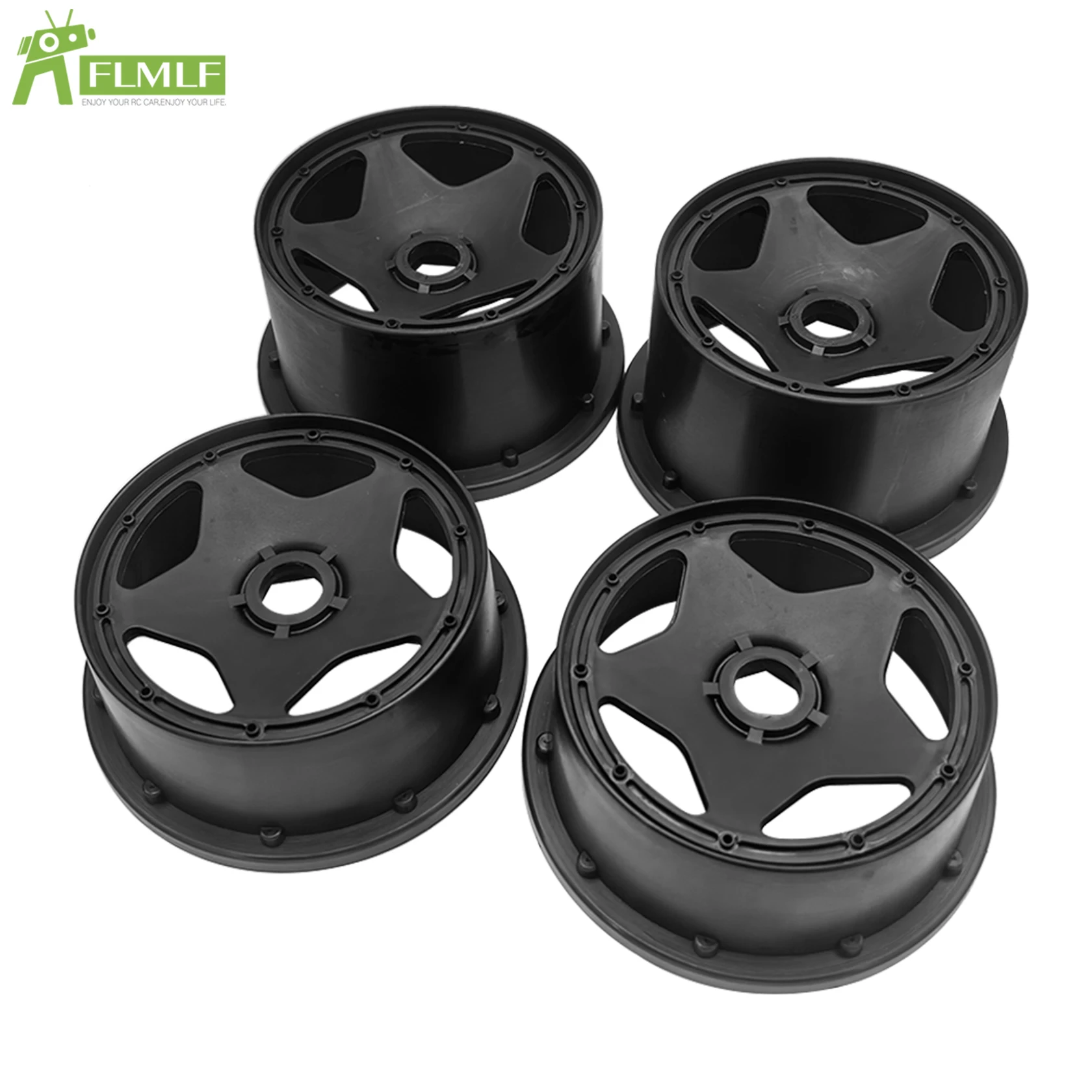 Plastic Voor- of Achterwiel Hub voor 1/5 Hpi Rovan Kingmotor Rofun Baja 5b Ss Buggy Rc Auto Onderdelen