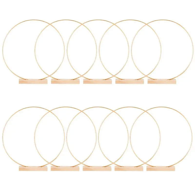 

Металлическая цветочная гирлянда ABGE-12 дюймов золотого цвета для украшения стола на свадьбу с деревянными держателями для карточек, металлический венок, цветочная гирлянда