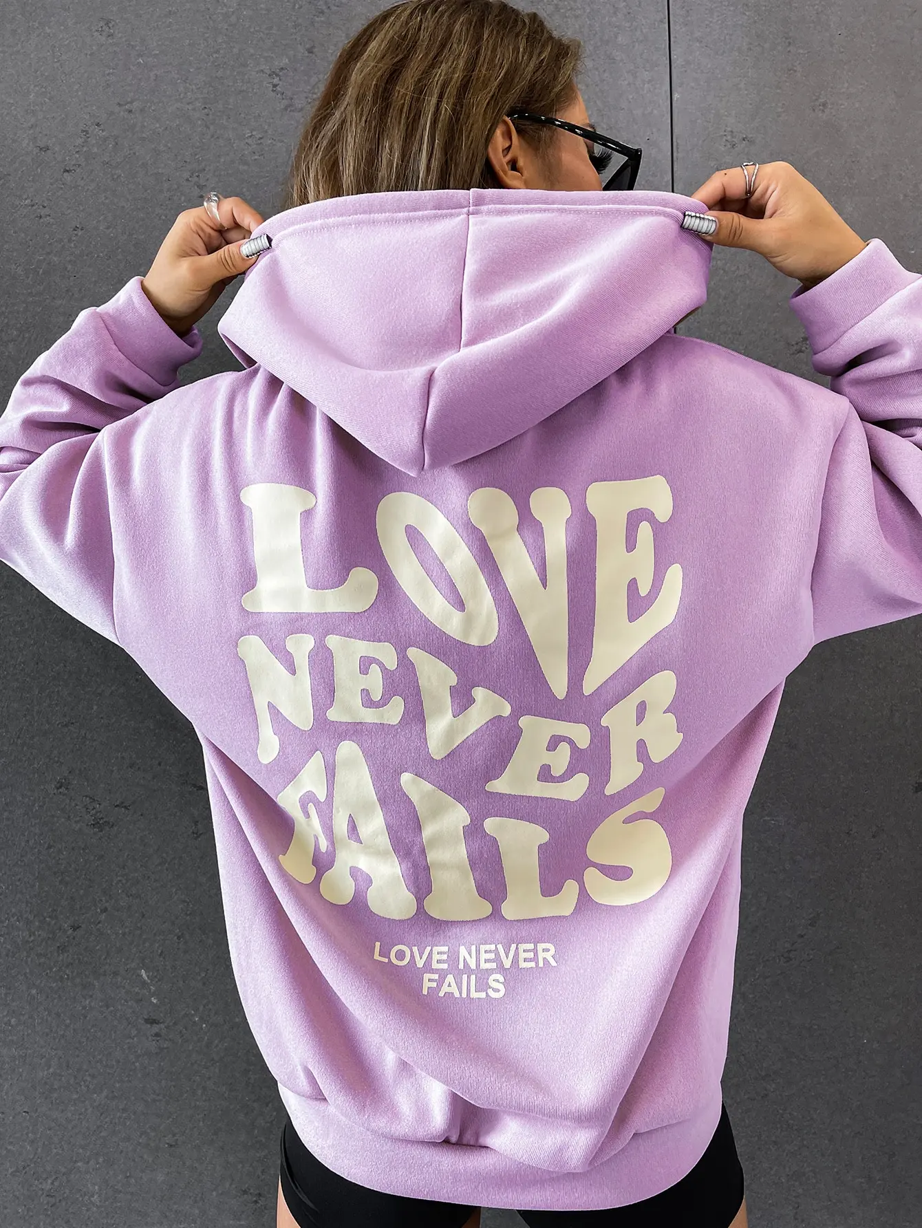 

Love Never Falls Cotton Hoody Spring Autumn Soft Sportswear Original Comfortable Pullovers Aesthetic Harajuku Women Tracksuit