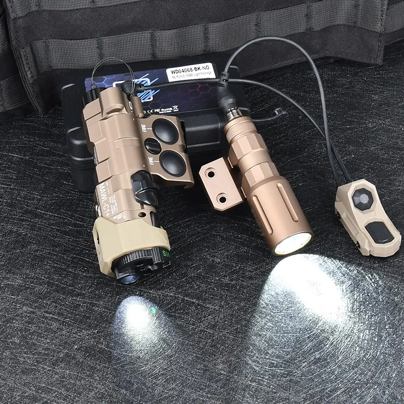 Wadsn MAWL C1 Light 1000Lumens PLHv2 Flashlight UNAXON Dual Funtion Switch Mawl IR Illumination Lamp Red Green Blue Laser