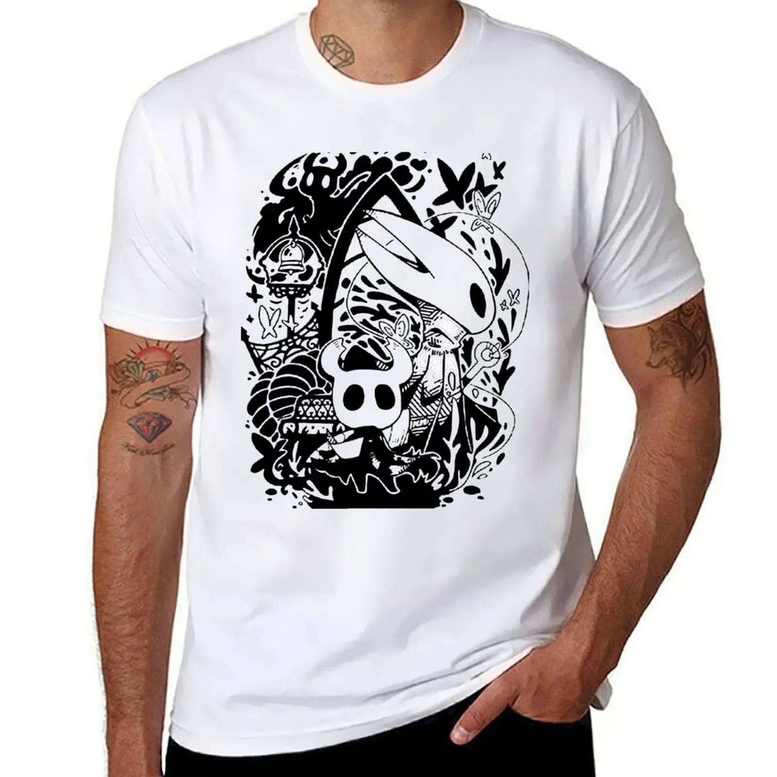 

Hollow Knight T-Shirt printed t shirts for man man t shirt cotton high quality T-Shirt