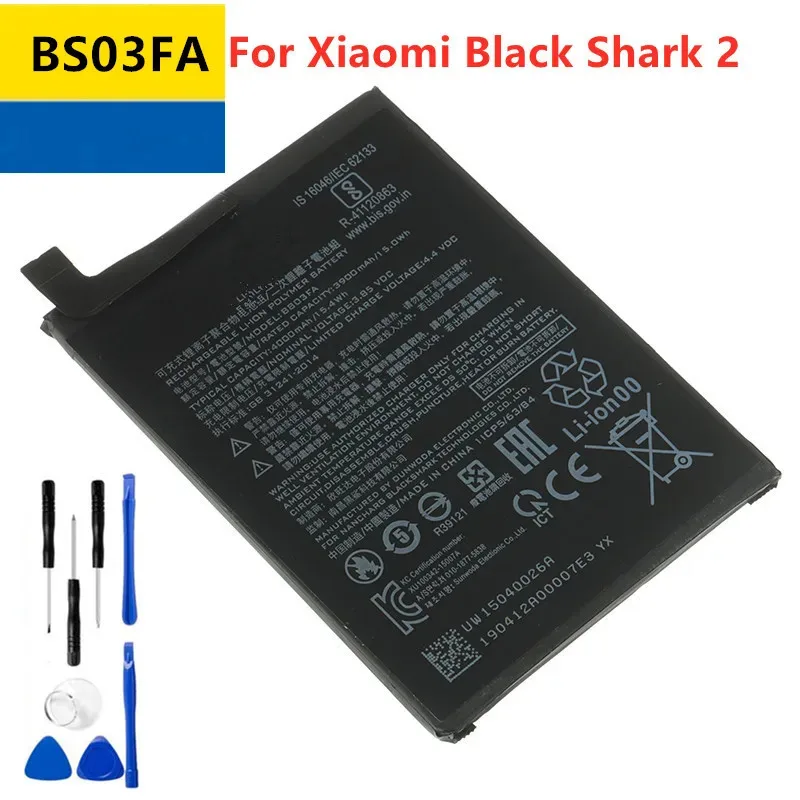 

BS03FA 4000mAh BSO3FA BB03FA Battery For Xiaomi Black Shark 2 /2 Pro BB03FA with Tools