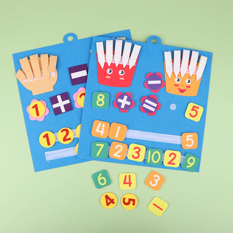 Finger Number Math Toy for Kids, Contando, Aprendizagem Cognitiva Precoce, Brinquedos Educativos, Desenvolvimento de Inteligência