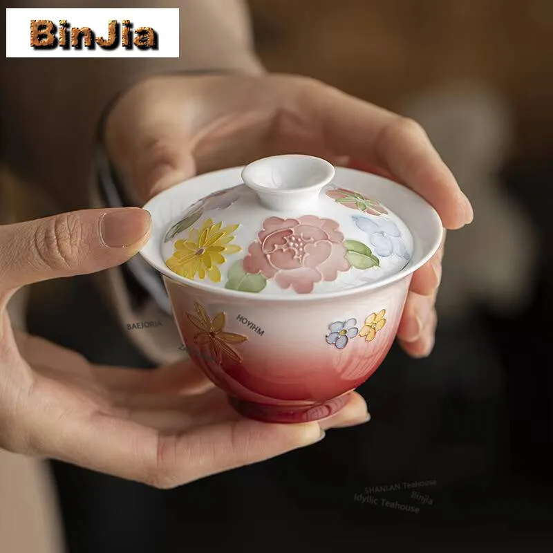gaiwan-en-porcelaine-arita-de-120-ml-motif-floral-dessine-a-la-main-bol-a-the-esthetique-avec-couvercle-kit-de-preparation-du-the-ensemble-de-the