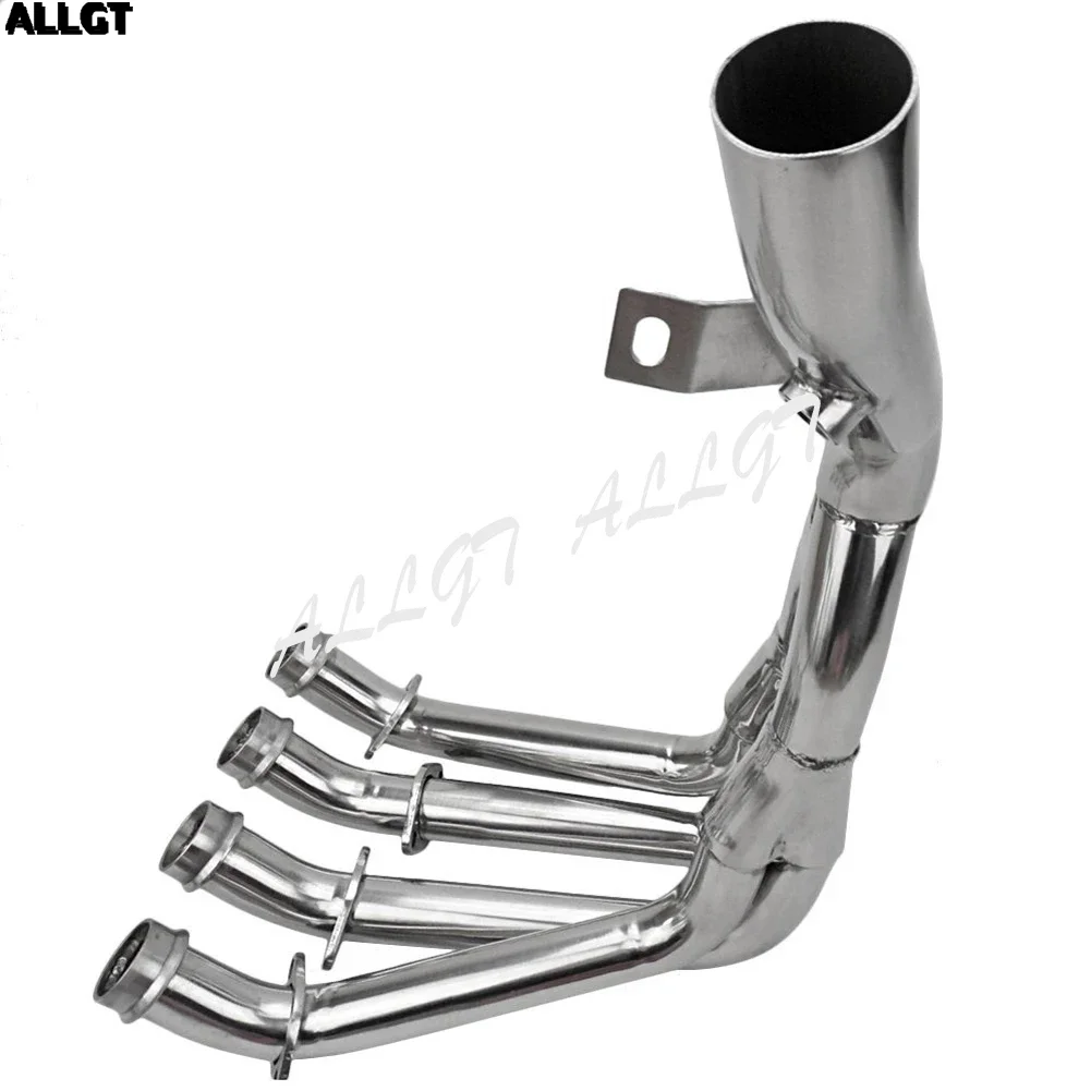 ALLGT Exhaust Downpipes Headers Pipe Set For YAMAHA 2006 2007 2008 2009 2010 2011 2012 YZF-R6 06-12