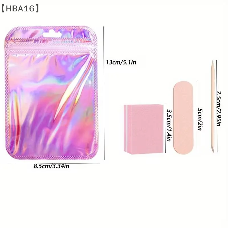 〔HBA16〕5/20 Set Nail Tool Kit, Mini Nail Files, Polishing Pads, And Sticks, Suitable For Diy Jewelry Polishing And Nail Care