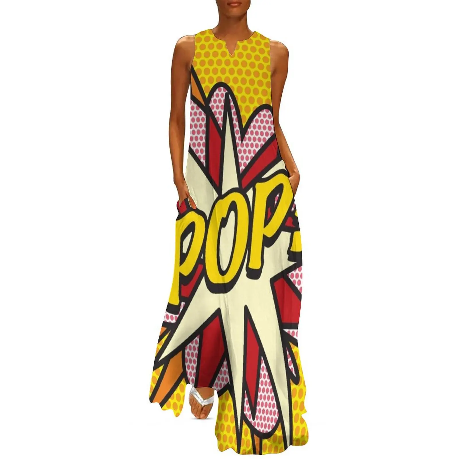 

POP Comic Book Pop Art Cool Retro Trendy Long Dress dresses for prom summer dress woman 2025 Dress