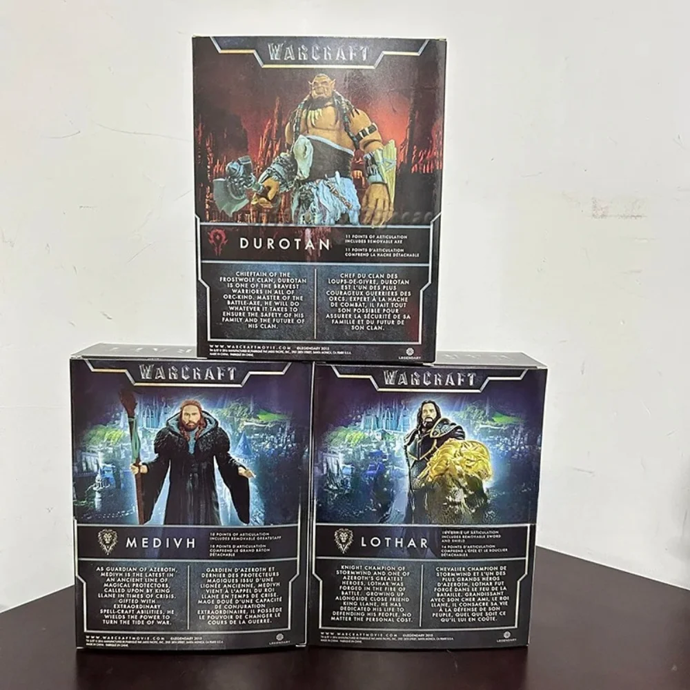 WOW Game World Of Warcraft أنيمي الشكل Durotan Lothar Medivh عمل أرقام نموذج جمع لعبة مشتركة المنقولة ديكور هدية عيد ميلاد #5