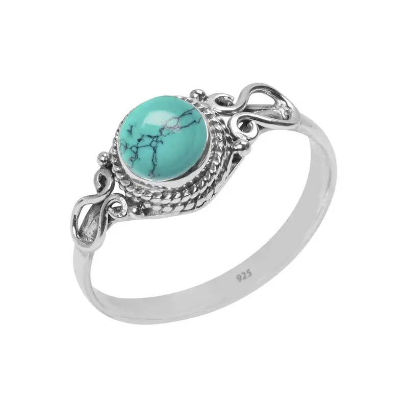 925 Sterling Silver Labradorite Gemstone Ring