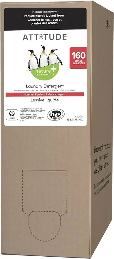 

Liquid Laundry Detergent EWG Verified Laundry Soap HE Compatible Vegan and Plant Based Products Cruelty-Free