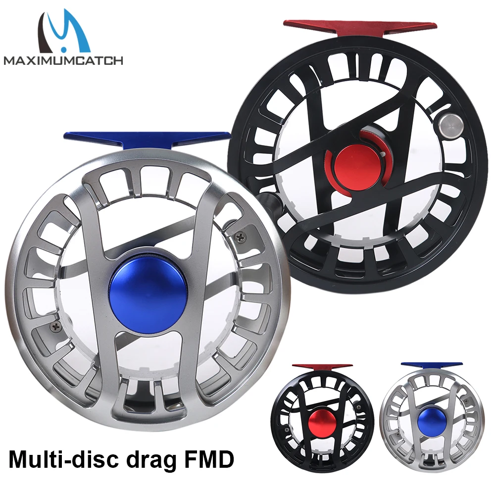 Maximumcatch Multi-disc Drag FMD 7-13wt 100% Totally Waterproof Saltwater and FreshwaterSuper Light Fly Fishing Reel