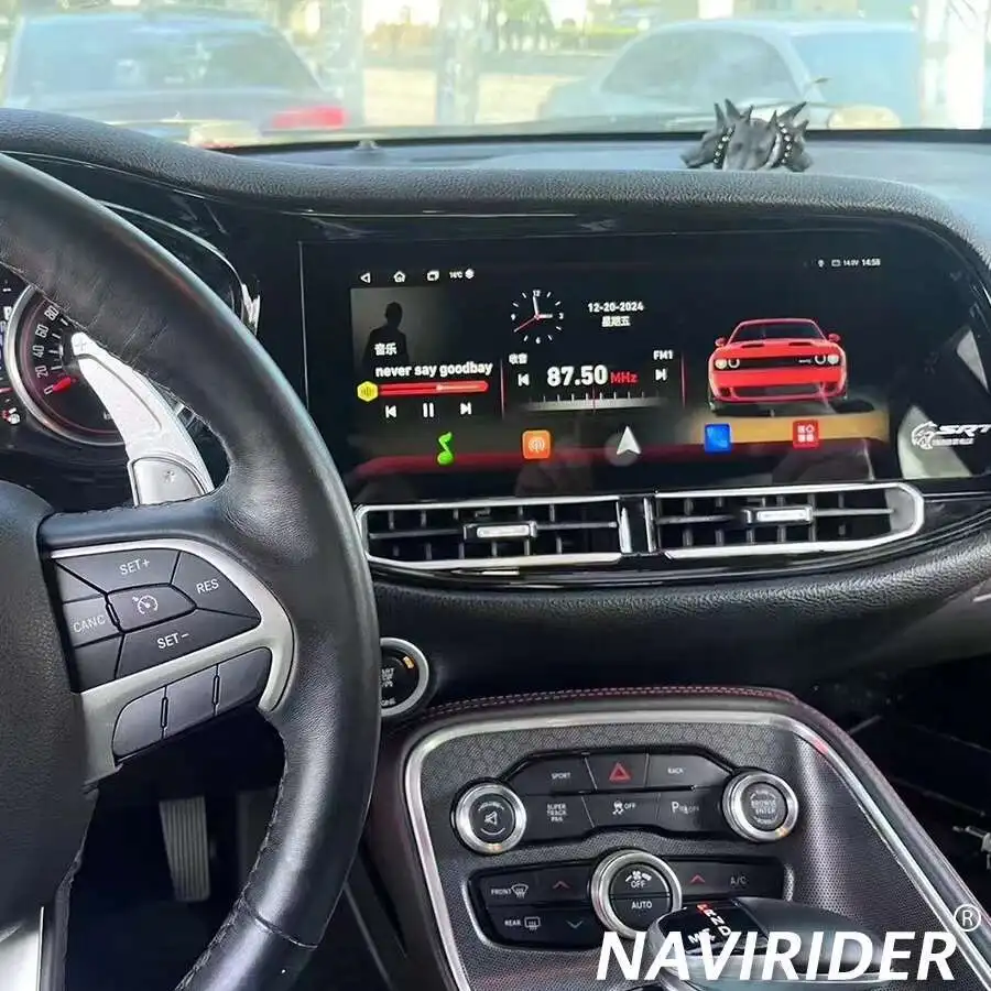 

12,3-дюймовый Carplay для Dodge Challenger SRT Hellcat 2010-2024, Android автомобильный радиоприемник, авто мультимедийный плеер, стерео видео, GPS-навигация
