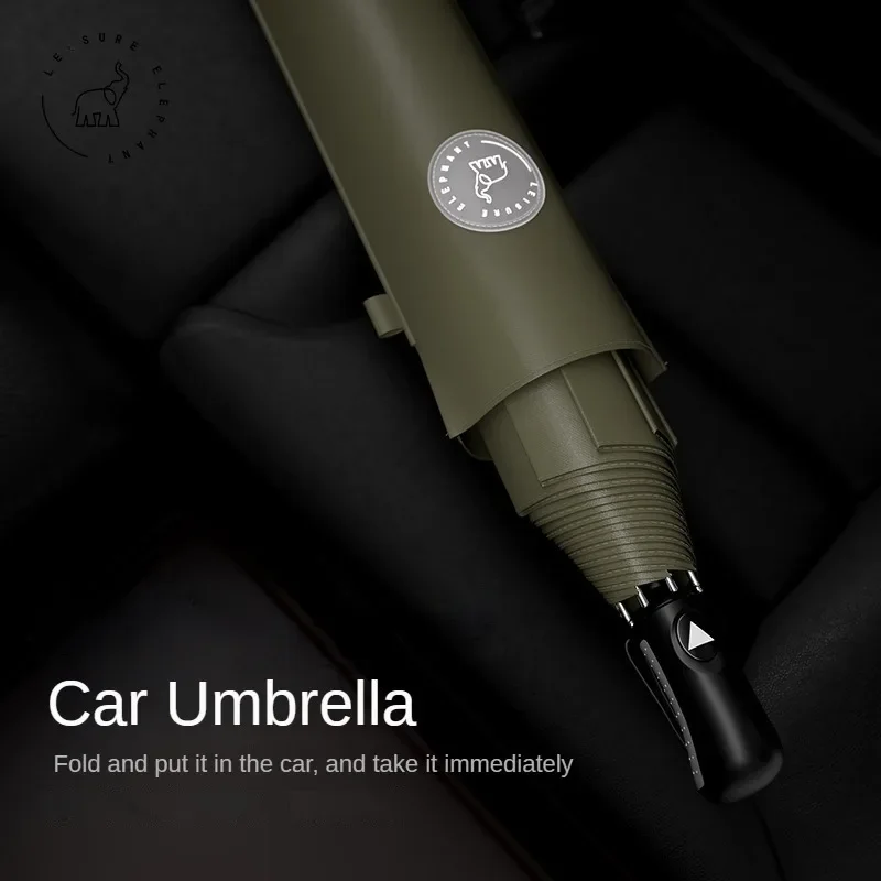 Two Folding Golf Umbrella Windproof, Business Large Men\'s Rain Umbrella Strong, Double Layer Automatic Umbrella Big Size