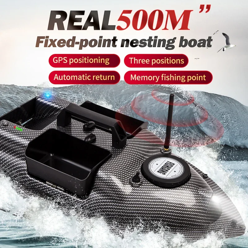 V18 fishing bait boat fishing tackle 1.5kg load, remote control fishing bait boat