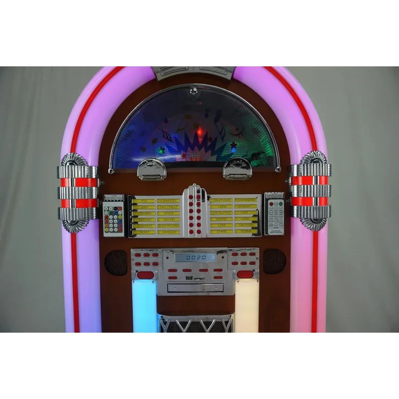 American Retro Style Digital Jukebox USB Playback Functions with Coloul LED Light Consumer Electron