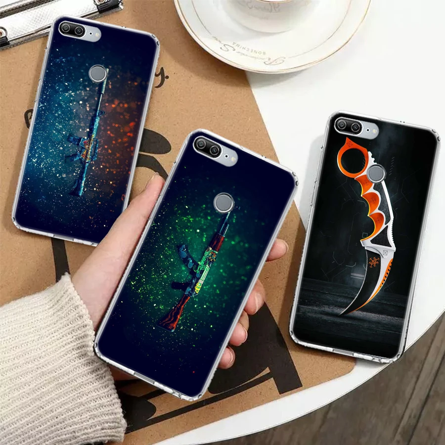 Csgo gun weapon knife skin Phone Case For Huawei P Smart Z 2021 Y5 Y6 Y7 Y9 Honor 9X 50 20 Pro 10i 9 Lite 8A 8S 8X 7S 7X 7A Cove